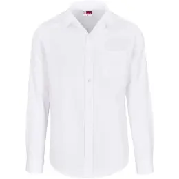 Mens Long Sleeve Oxford White